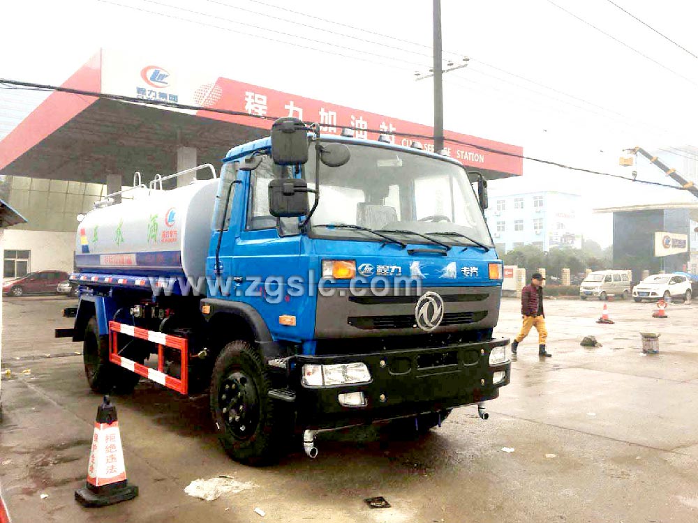 程力12方老款東風145灑水車黃牌(國五)
