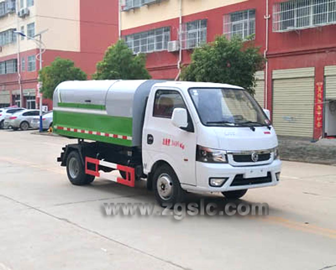程力集團國六東風途逸密封式垃圾車