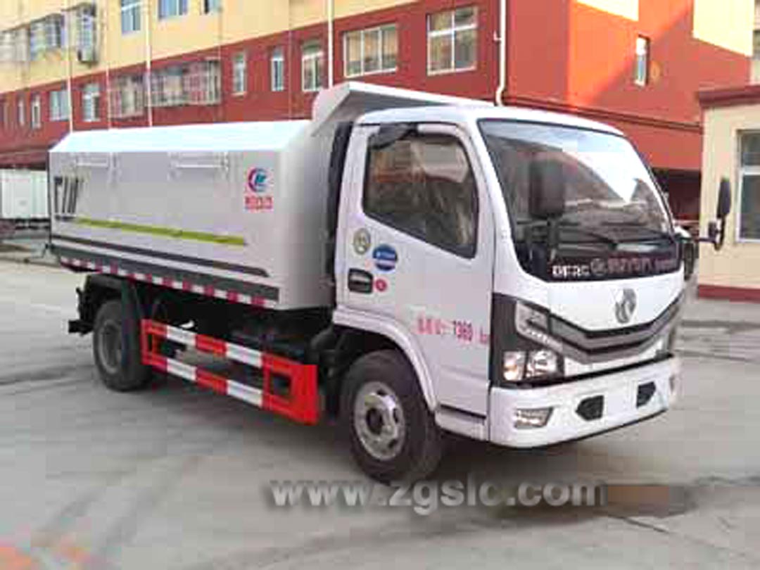 東風小多利卡密封式垃圾車_密封式垃圾車多少錢一輛?