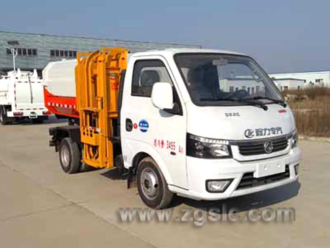 湖北程力國六東風途逸掛桶垃圾車