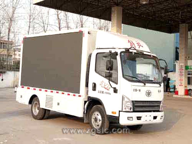 湖北程力解放廣告車(國六)_國六藍牌廣告車好上戶嗎