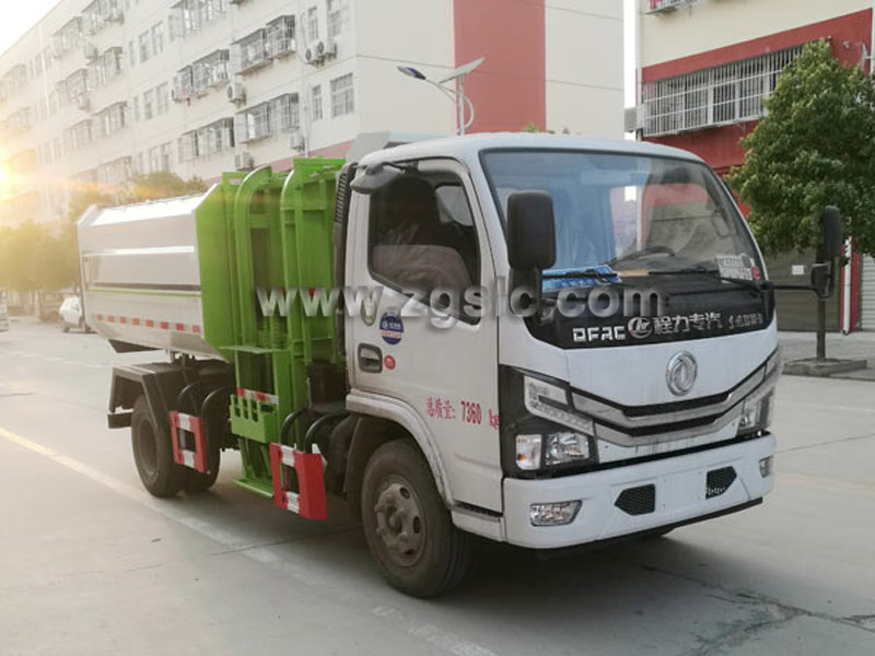 湖北程力國六東風小多利卡掛桶垃圾車